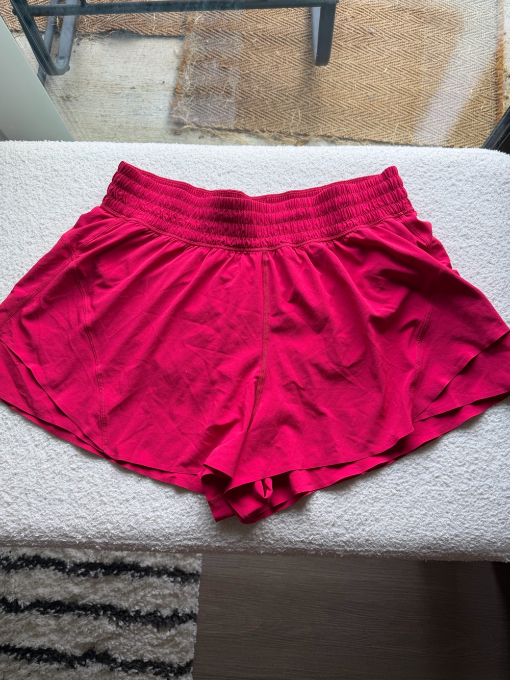 Lululemon raspberry shorts